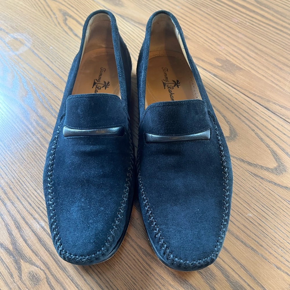 Tommy Bahama Blue Suede Loafers